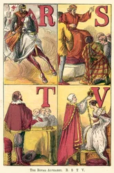 Das königliche Alphabet, R, S, T, V